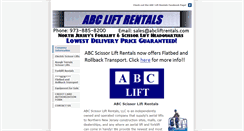 Desktop Screenshot of abcliftrentals.com