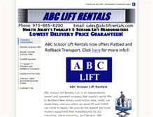 Tablet Screenshot of abcliftrentals.com